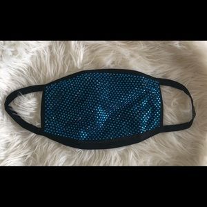 Blue bling mask